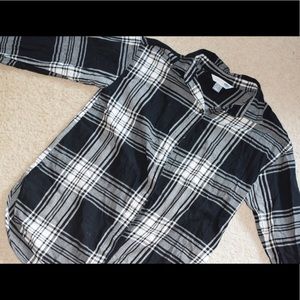 Black and white flannel